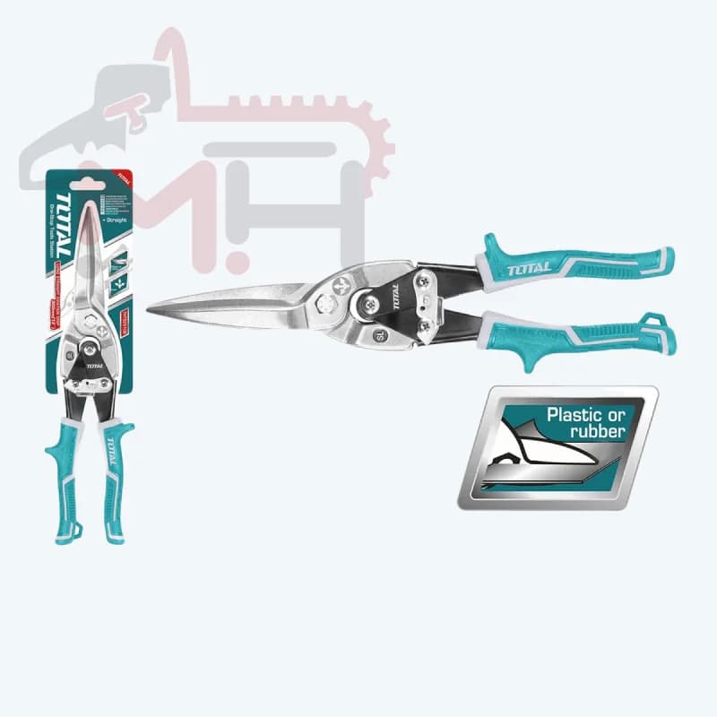 TOTAL Long Straight Aviation Snip - Precision Cutting for Versatile Applications.